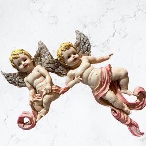 Christmas Around the World House of Lloyd Cherubic Angels Wall Plaque 1998